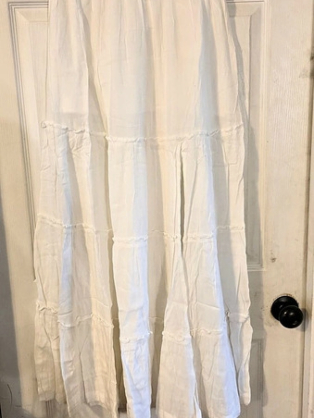 BP Tiered Maxi Skirt in White Size XS